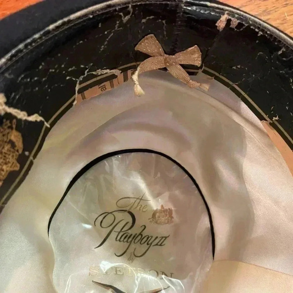 Stetson Playboy Vintage Black  Fedora Hat Unisex - Picture 11 of 12